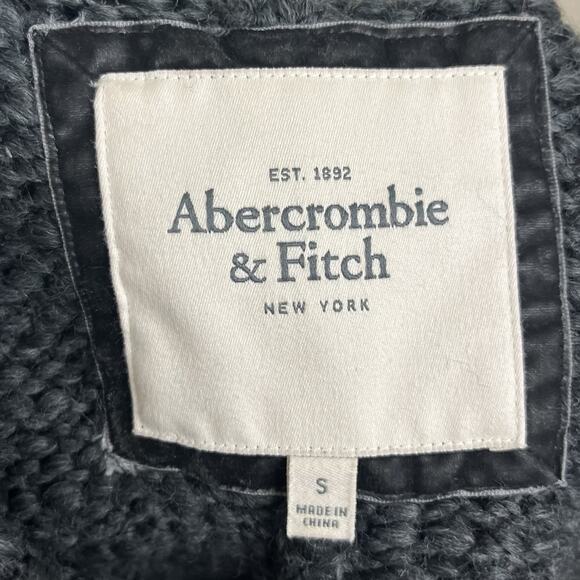 Y2K Abercrombie & Fitch Short Sleeve Wrap Sweater Womens S Small Wool Blend VTG - Picture 4 of 5